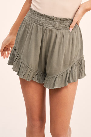 Time to Relax Ruffle Shorts