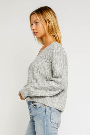 Aspen Escape Grey Knit Sweater
