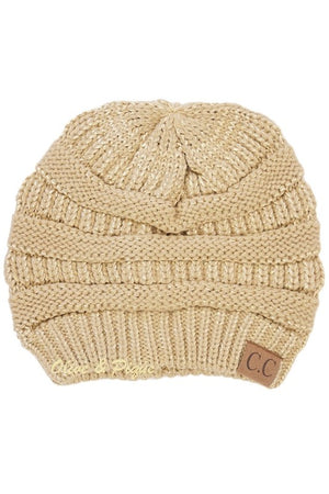 Light Gold Beanie
