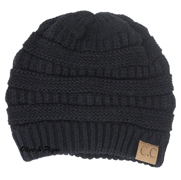Black Knit Beanie