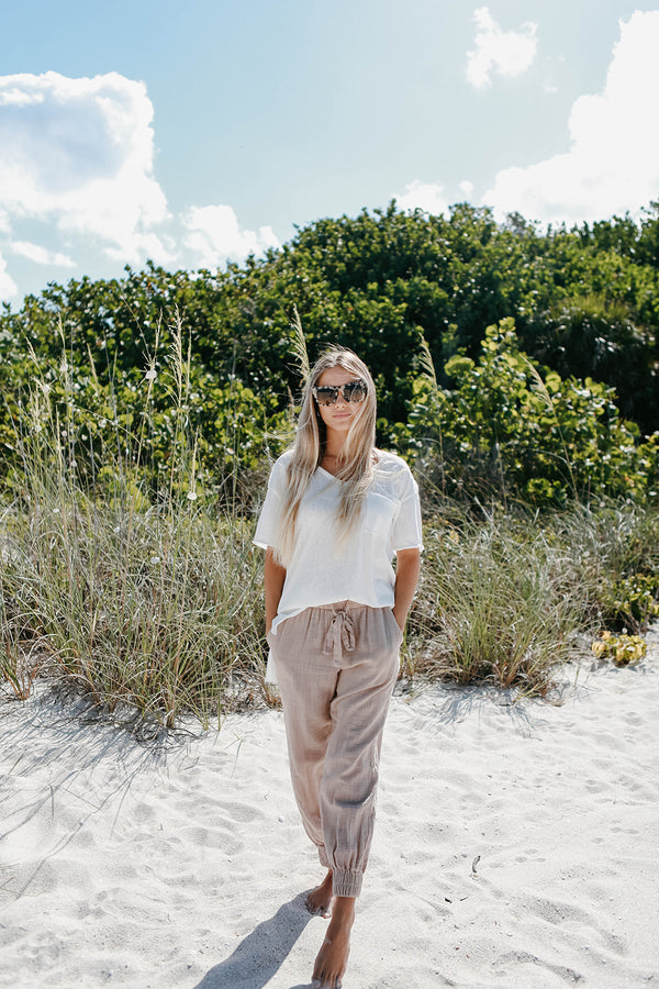Luna Linen Joggers
