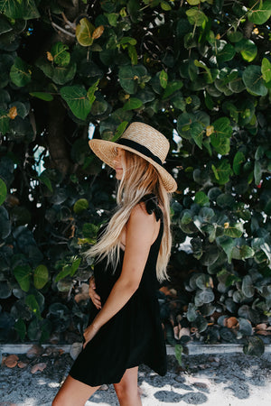 Salty Breeze Tie-Strap Mini Dress