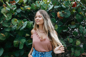 Desert Rose Ruffle Tank