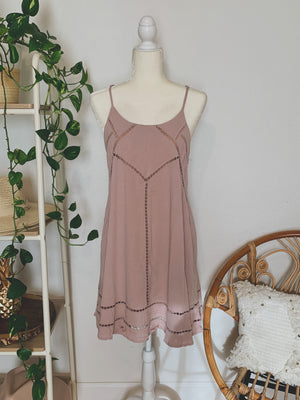 Eyes On You Mauve Tank Dress