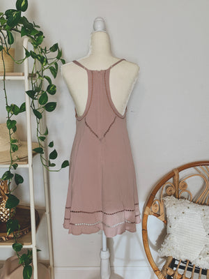 Eyes On You Mauve Tank Dress